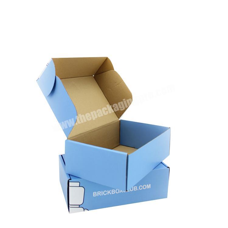 Consumer Electronics Packaging Boxes Blue Corrugated Logistics Shipping Boxes Custom Logo