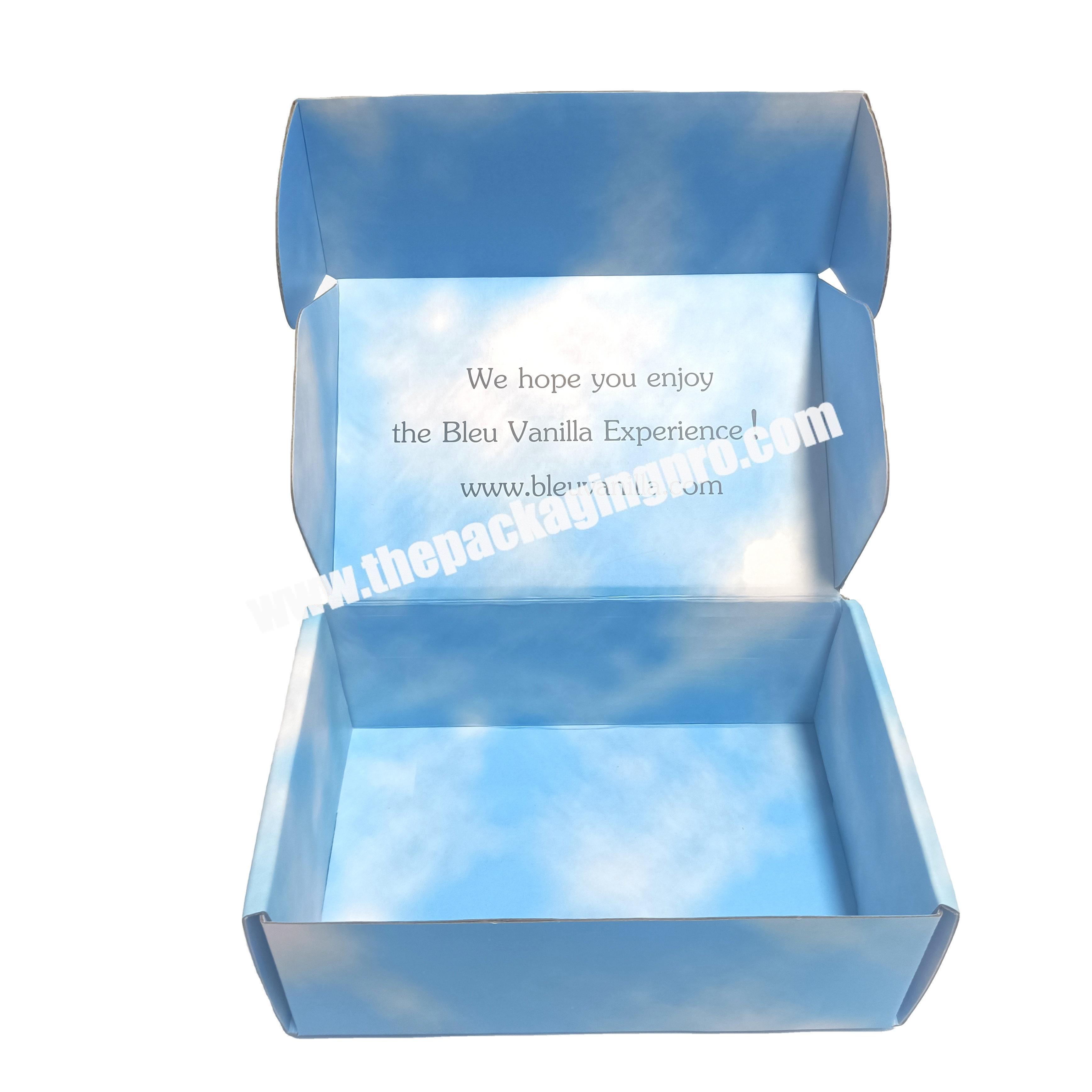 Factory price corrugated shipping mailer boxes custom  logo gift boxes mailers for Cosmetic Lashes Wig Clothing Shoes packaging