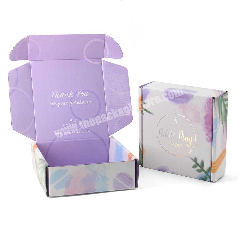 Corrugated mailer shipping jewelry box bracelet packaging box for bracelet