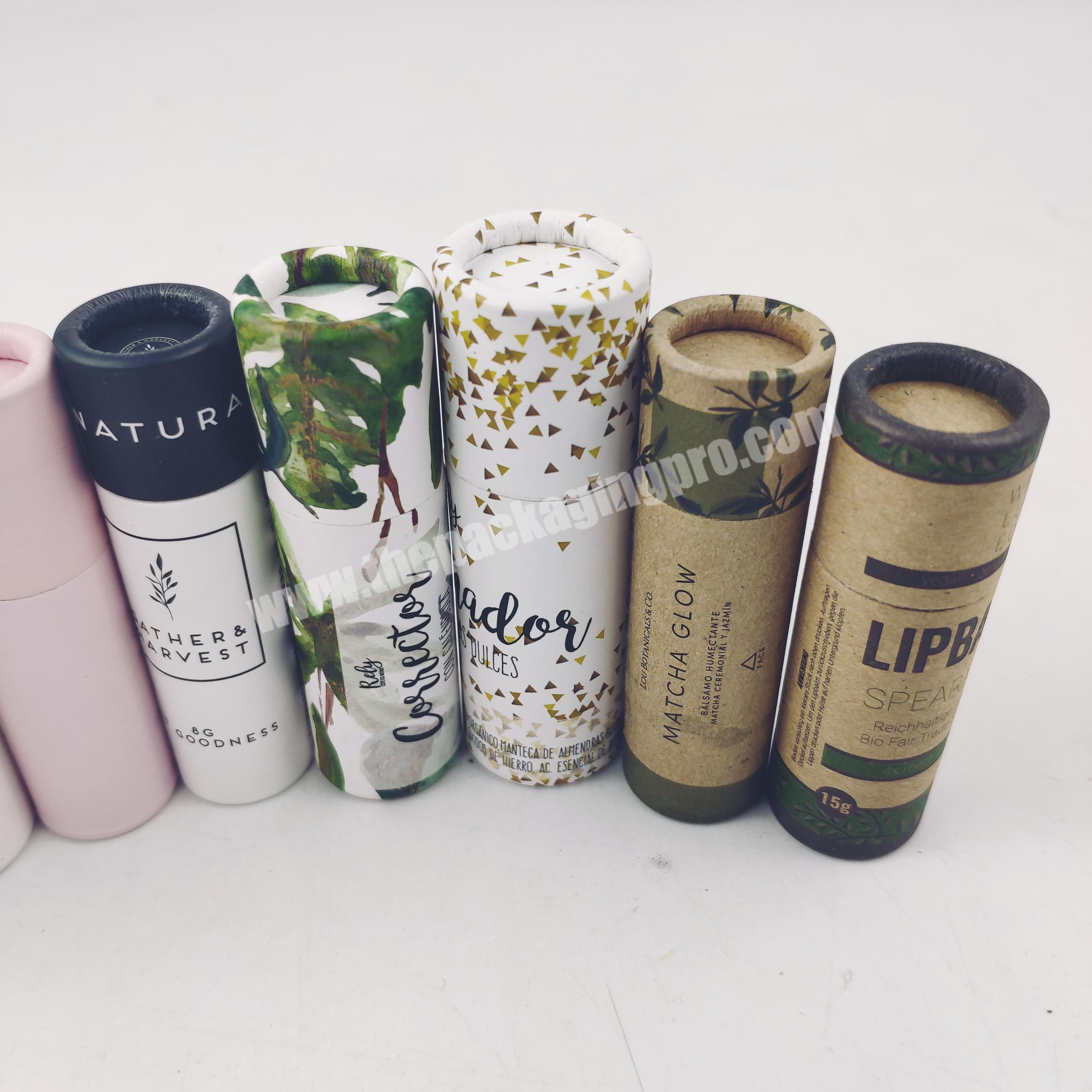 Cosmetic Packaging round Custom empty lip balm tubelipbalm tube  lip balm container