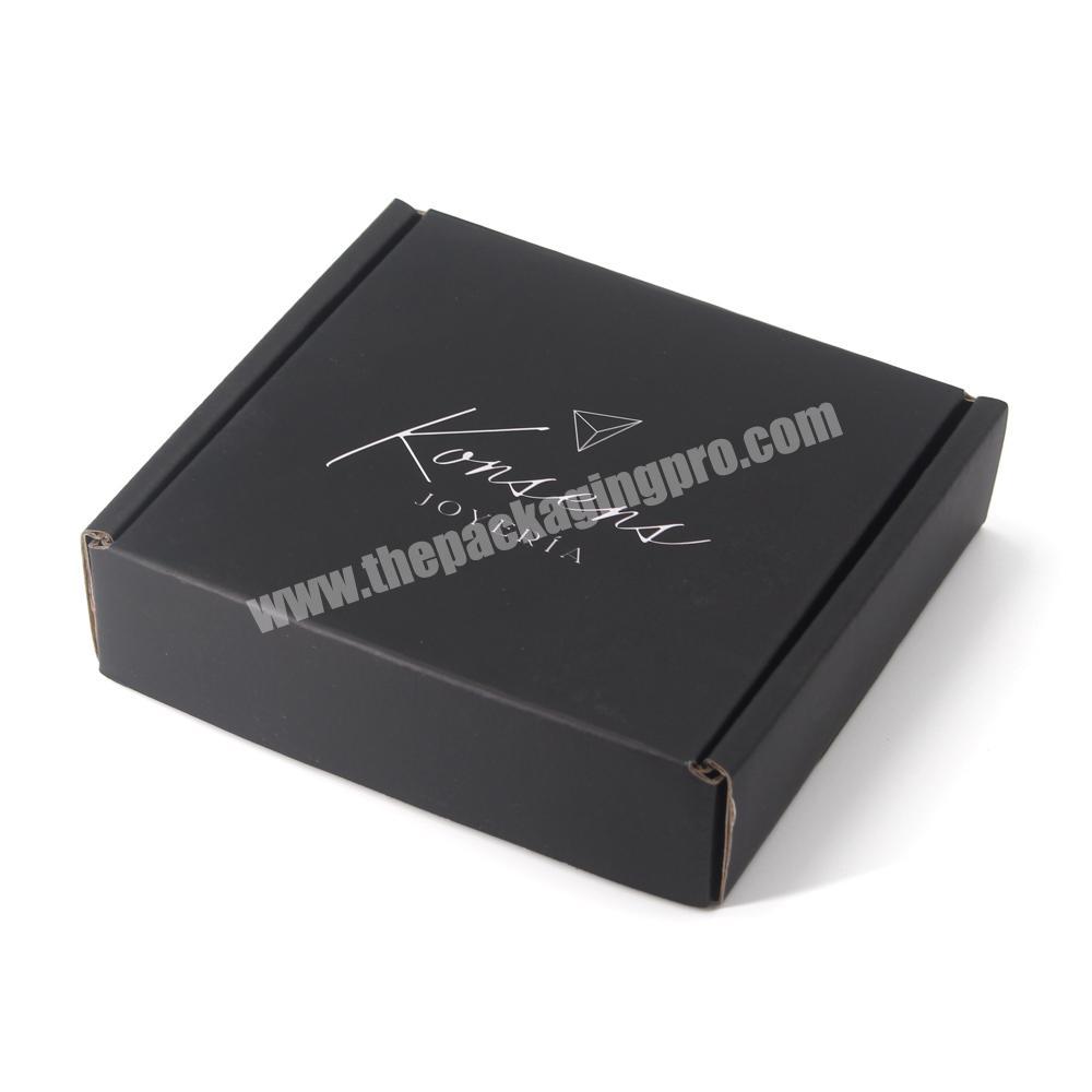 Costumized highly quality package box black shipping packaging black ...