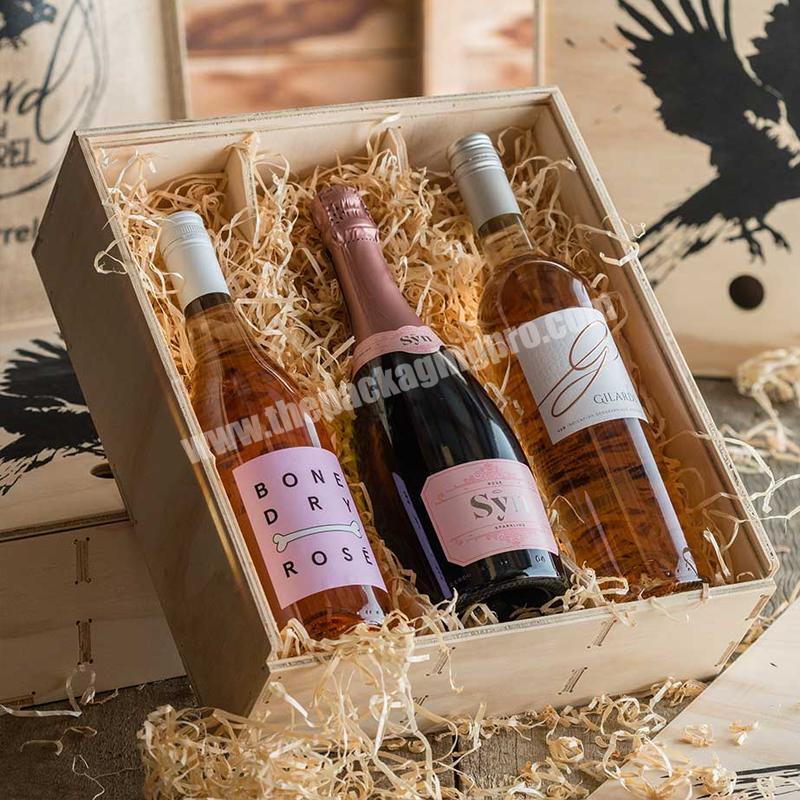 Creative custom printed luxury paper cardboard beer red wine gift box set single bottle packaging foldable wine glass box