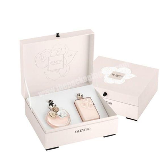 Creative design cardboard cosmetic premium luxury perfume box packaging custom printed makeup perfume bottle with box packaging