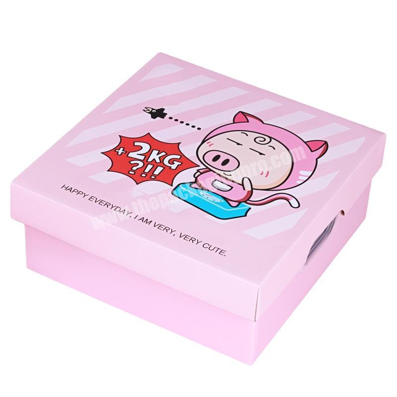 Creative snack box Pink girl heart send girlfriend holiday gift box