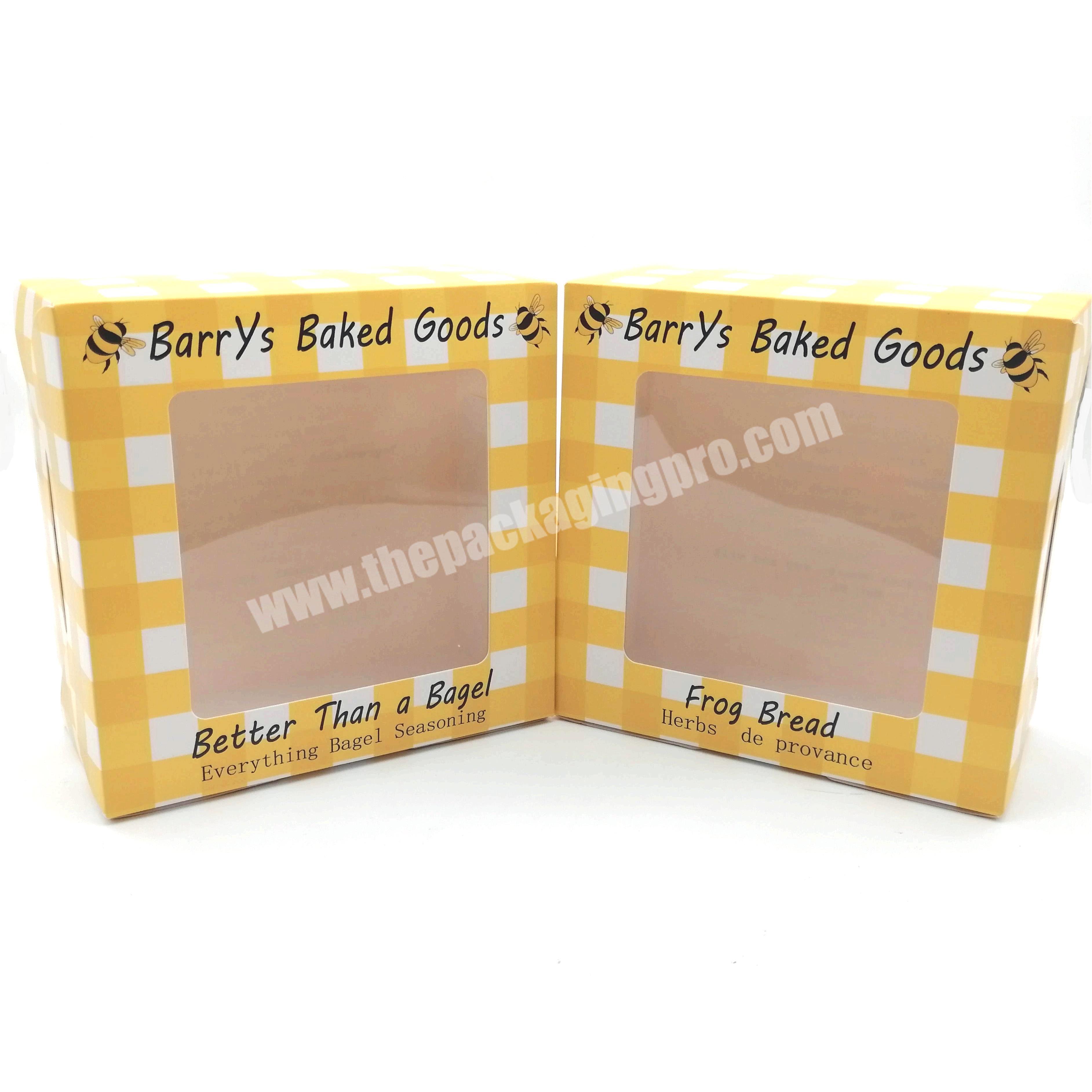 Cupcake Boxes with Inserts And Window Hold 6 Cupcakes Kraft Bakery Cake Boxes Pastry for Cookie