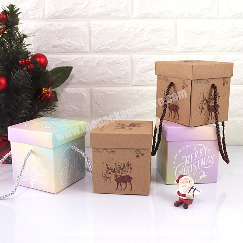 Custom Baby Gift Box Apple Paper Packaging Small Cake Boxes For Kids Christmas Apple Packaging Box