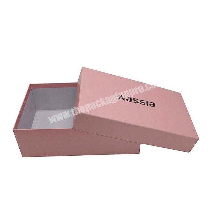 Custom Cheap Cardboard Black Empty Paper Shoes Package Box for Sale