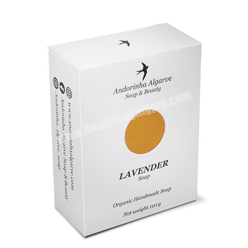 Custom Cheap White Card Printed Handmade Soap Packaging Box With Your Logo