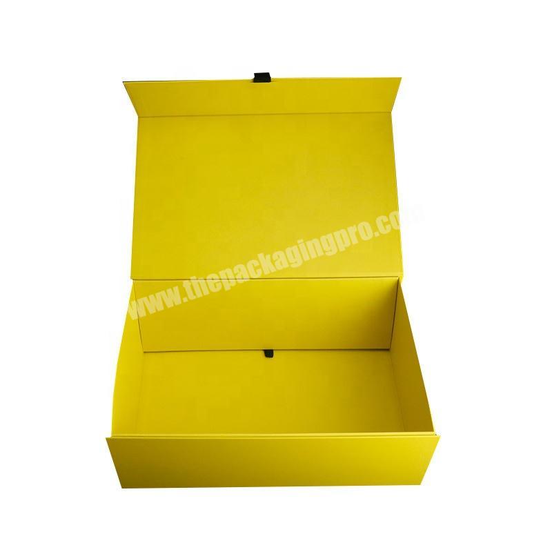 Custom Clothing Folding Storage Empty Box Packaging Magnetic  Gift Box