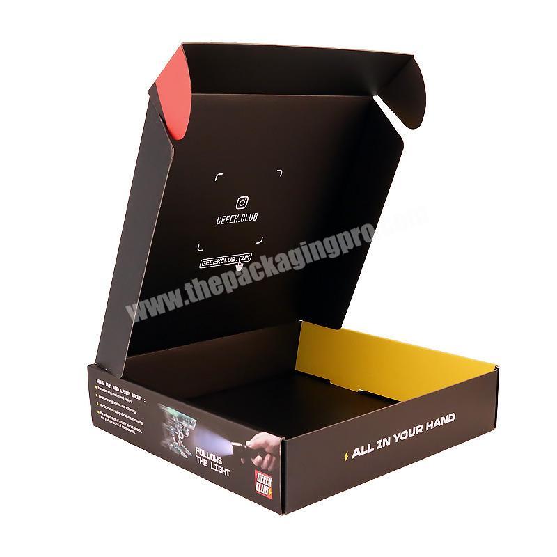 Custom Color Airplane Box Express Mail Special Hard Shirt Dress Garment Sweater Packing Box With Your Own Logo