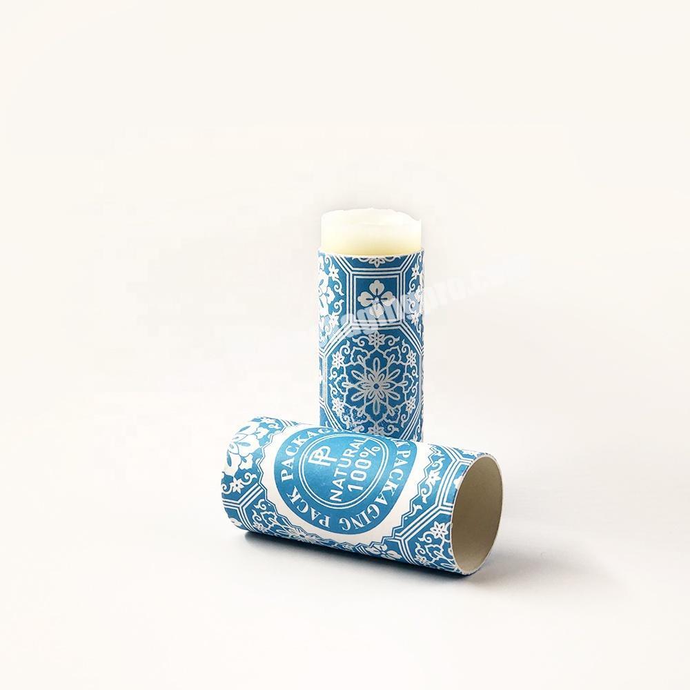 Custom Printed Round Cardboard Hot Stamping Push Up Paper Tube for Lip Balm Packaging