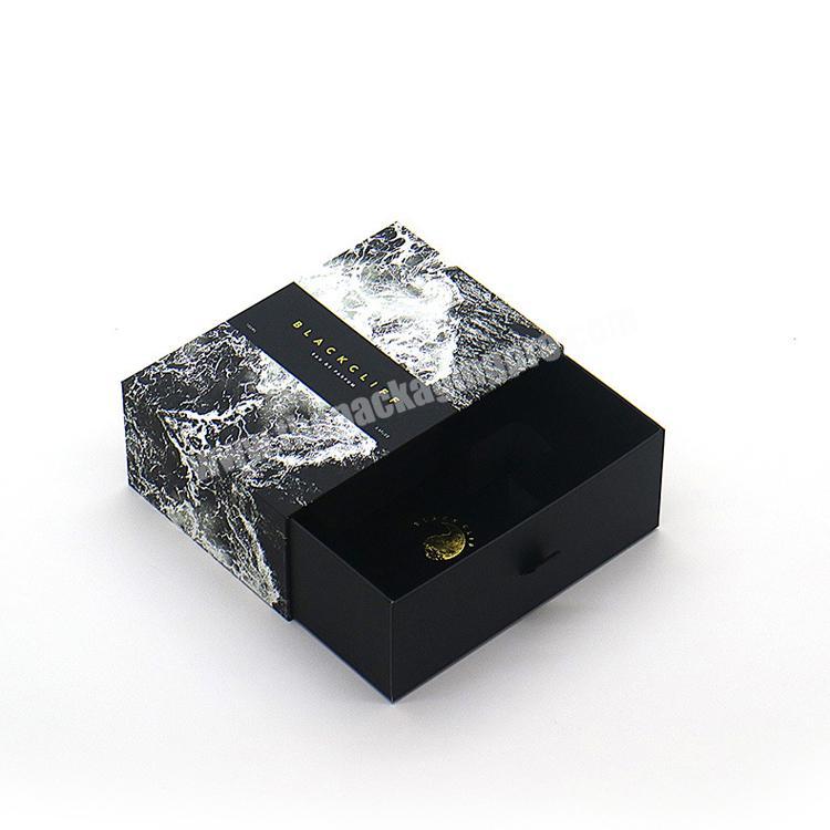 Custom Design Cardboard Paper Perfume Bottle Packaging Slide Drawer Box Luxury Two Pieces Perfume Oil Box Packaging
