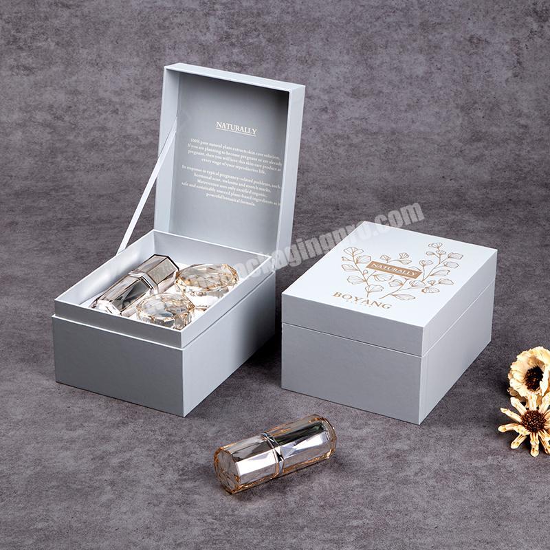 Custom Design Make Up Medium Carton Paper Cosmetic Packaging Boxes With Cosmetics Inside