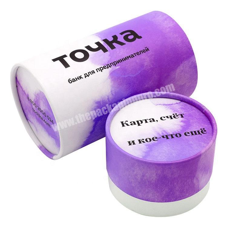 Custom  Design Printing Luxury Cylinder Cosmetic Essential oils Skincare Eyeliner Cardboard Round Paper tube Packaging box