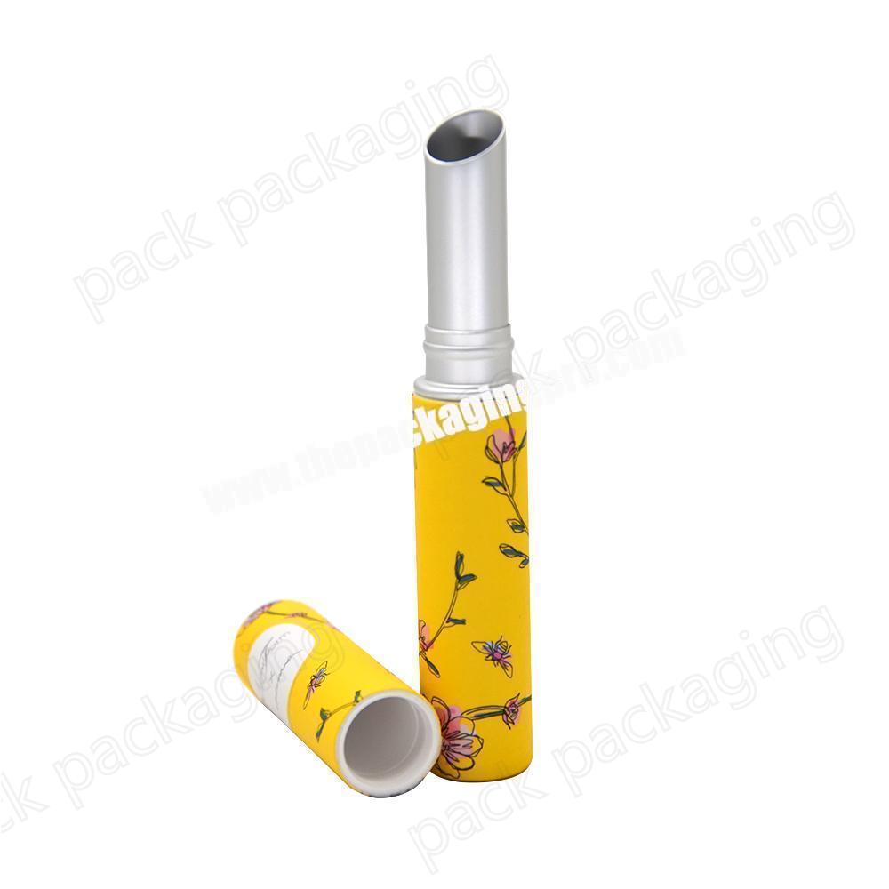 High Quality Aluminum Packaging Tubes Slim Lipstick Tube Custom Printing Lip Balm Paper Tubes with Customized Logo
