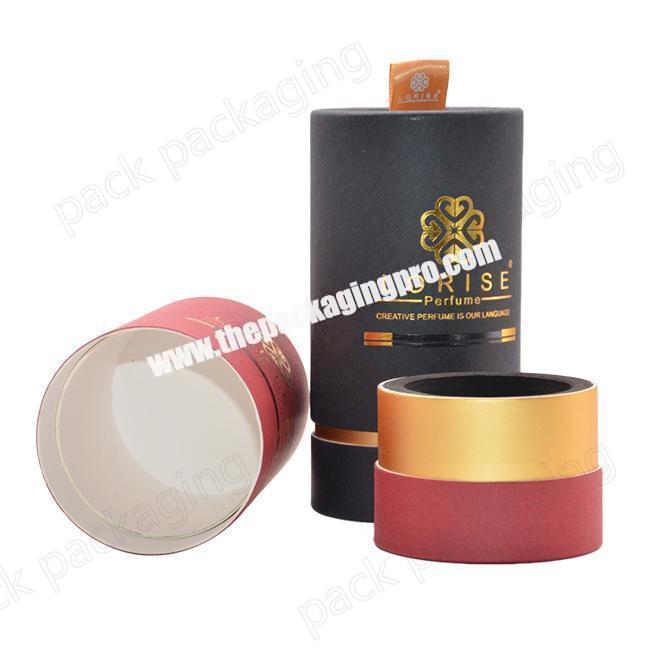 Cylinder Paper tube packaging with Empty Cardboard Perfume Bottle Paper Tube Packaging