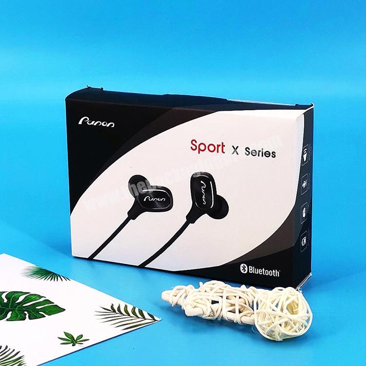 Custom Environmental Design Wired Ears Headset Paper Box Low Price Color Paper Boxes For Packaging Earphone