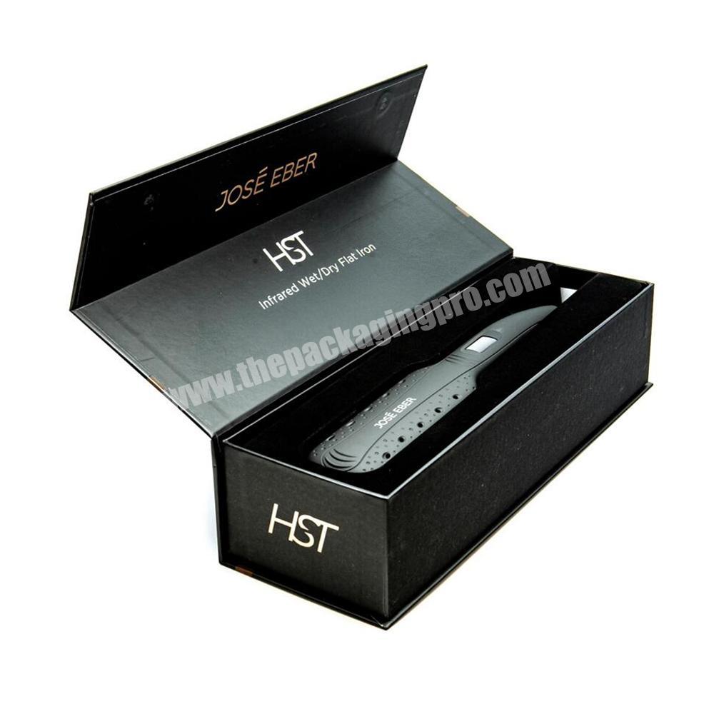 Custom Flat Iron Packaging Paper Magnetic Box Packaging For Flat Irons
