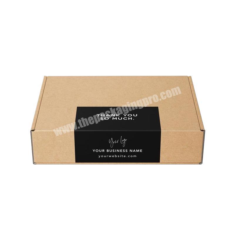 Custom Foldable Corrugated Board Shipping Box Printed Mailer Box Apparel Gift Box For Dress Pants Packaging With Sticker