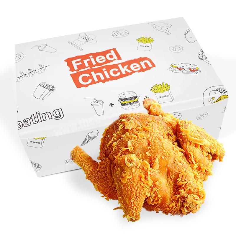 Custom Food Grade Cheap Disposable Fried Chicken Box With Logo