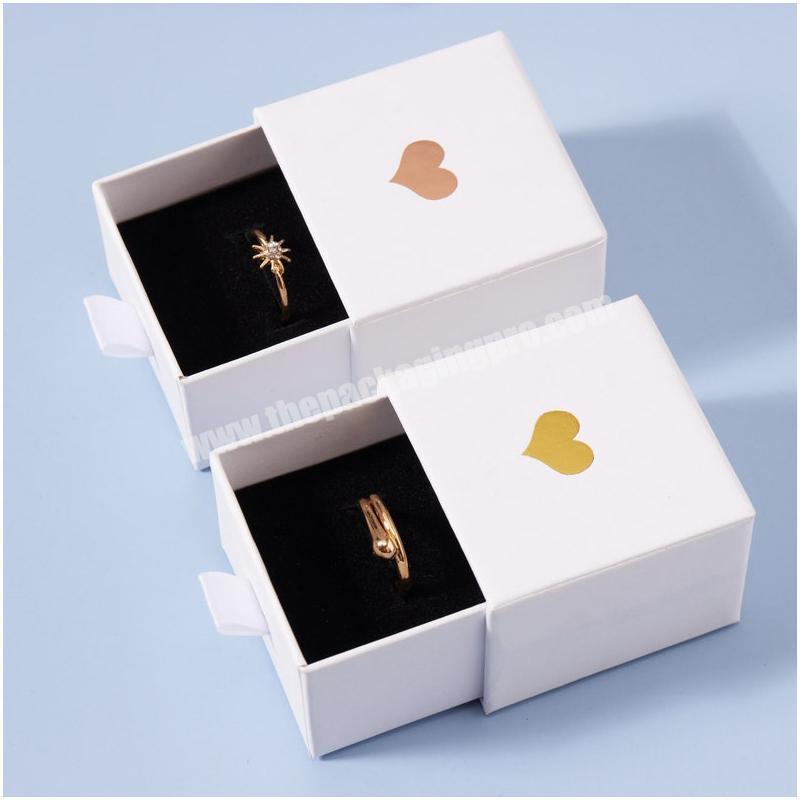 Custom Heart Shaped Jewelry Box Jewelry Box Drawer Slide Blank