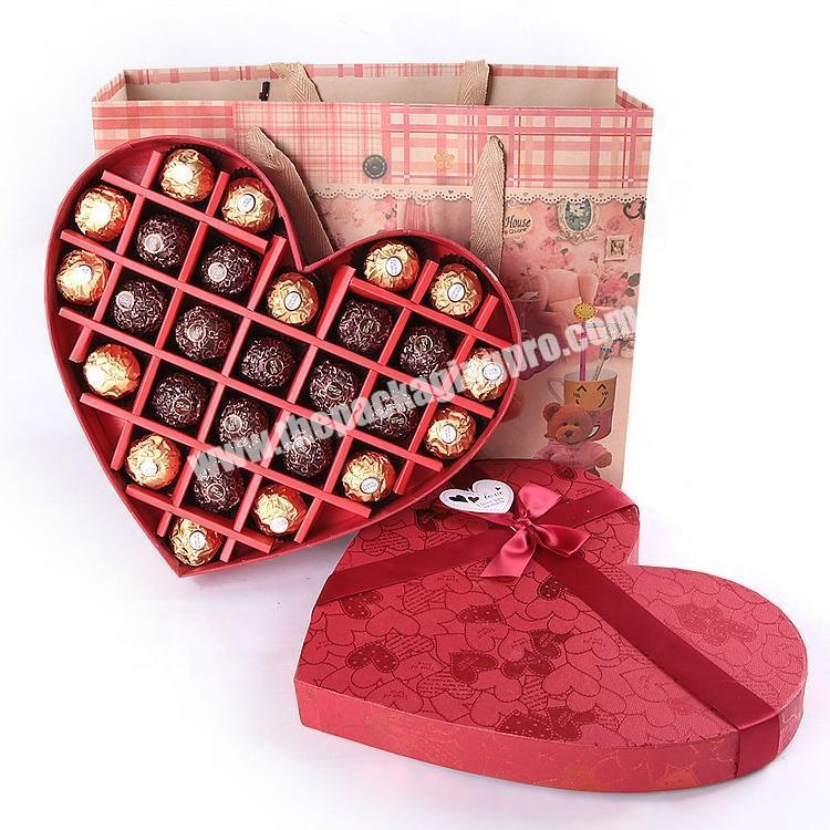 Professional Festival Special Customized Colorful Heart Shaped  Packaging Cardboard Gift Box