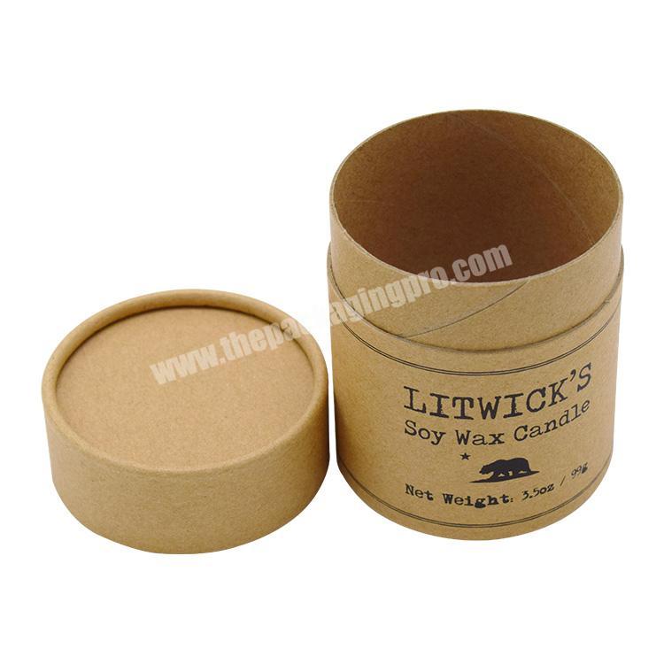 Custom High Quality Kraft Biodegradable Packaging Cylinder Paper Box For Tea Coffee