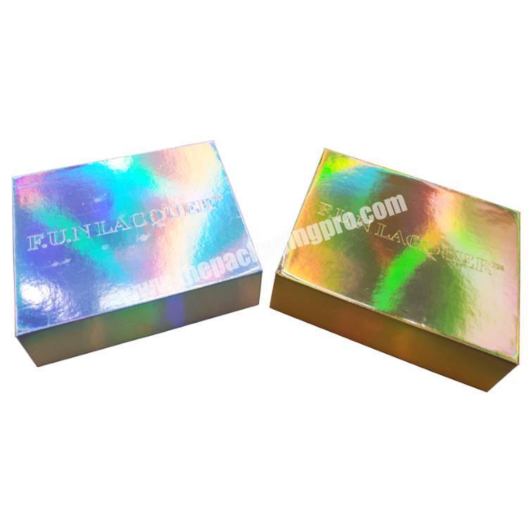 Customized High Quality Fashion Holographic Magnetic Packaging Gift Box