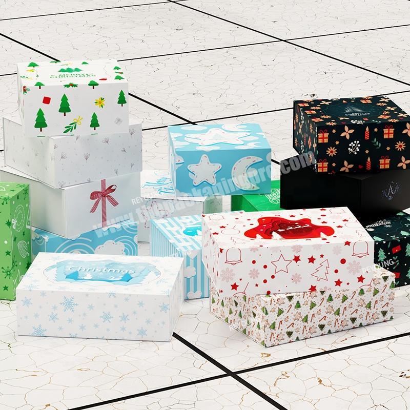 Custom In Stock Christmas Luxury Magnet Foldable Folding Magnetic Gift Box Candy Chocolat Mug Packaging Box for Lipstick Perfume