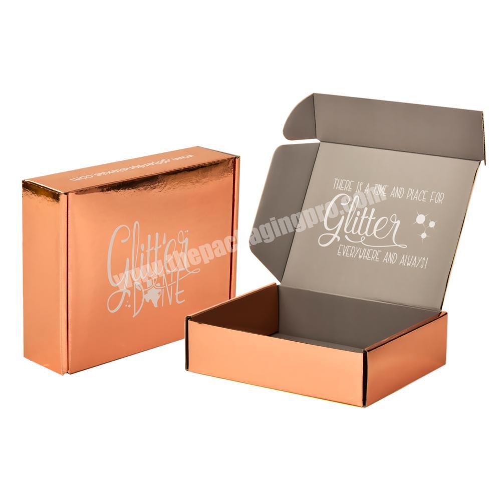 Custom Logo Foldable Glitter Corrugated Packing Products Packaging Boxes