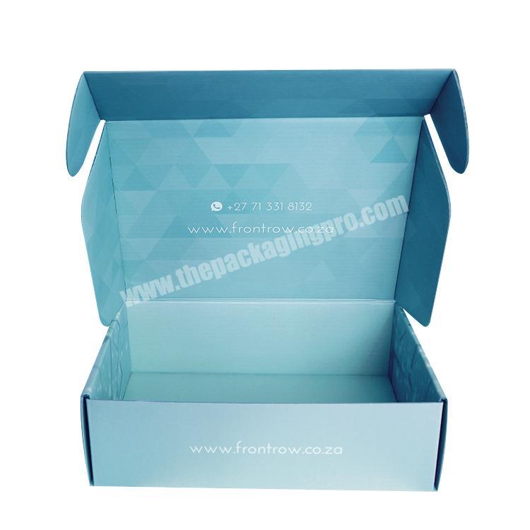 Custom Logo Foldable Printed Mailer Shipping Box Apparel Gift Box for Costume Dress Pants Shoes Packaging