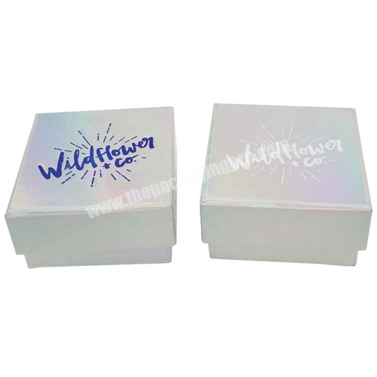 Custom Logo Holographic Paper Gift Box Luxury Watch Case Packaging Box