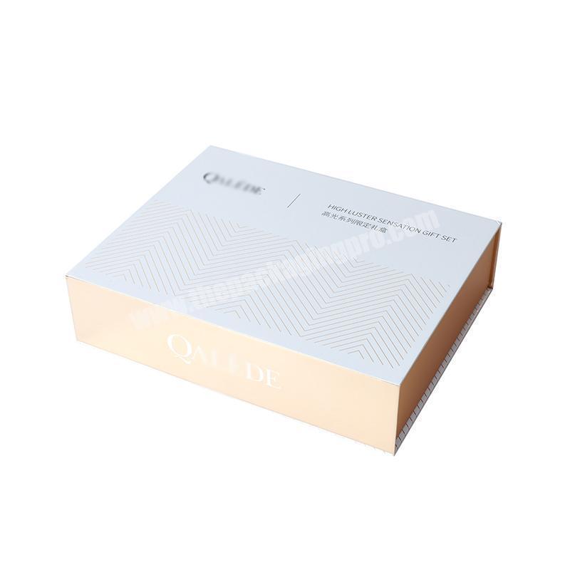 Custom Logo Luxury Cardboard Paper Cosmetic Box Cajas Para Cosmeticos Set Skincare Make Up Packaging Perfume Gift Boxes With EVA