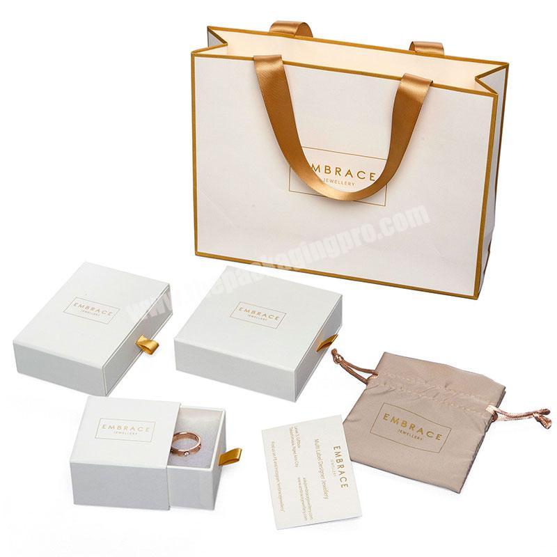 Custom Logo Luxury Paper Bangle Ring Necklace Jewelry Packaging Box