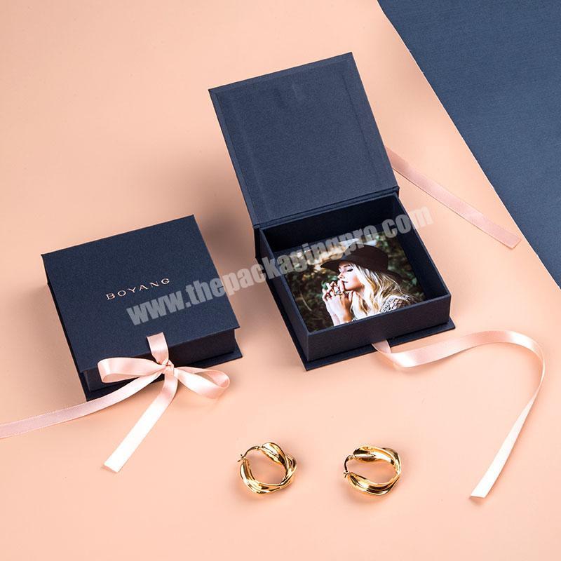 Custom Logo Luxury Printed Jewelry Storage Packaging Unique Necklace Jewelry Packaging Box