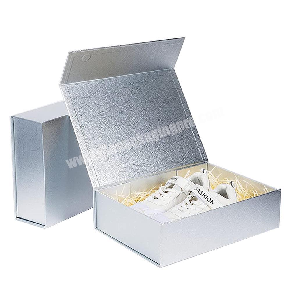 Custom Logo Luxury White Rigid Magnetic Folding Paper Packaging Gift Box For Packing Flap Packaging Magnetic Closure Gift Box