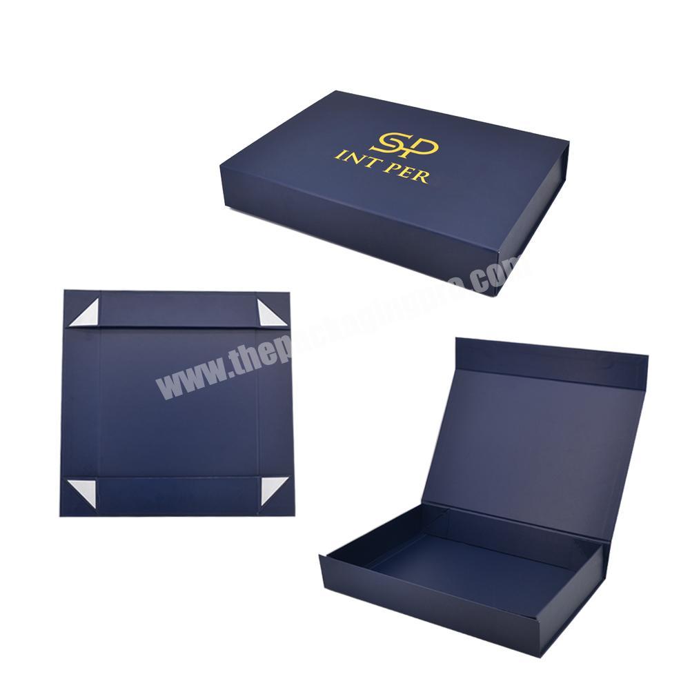 Custom Logo Magnetic Folding Gift Box for Men and Women Birthday Valentine Day Clothing Packaging Gift Folding Box Square Premi