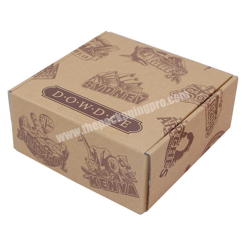 Custom Logo Packaging Carton Mailer Box Clothing Shoes Kraft Corrugated Packaging Paper Mailer Shipping Boxes