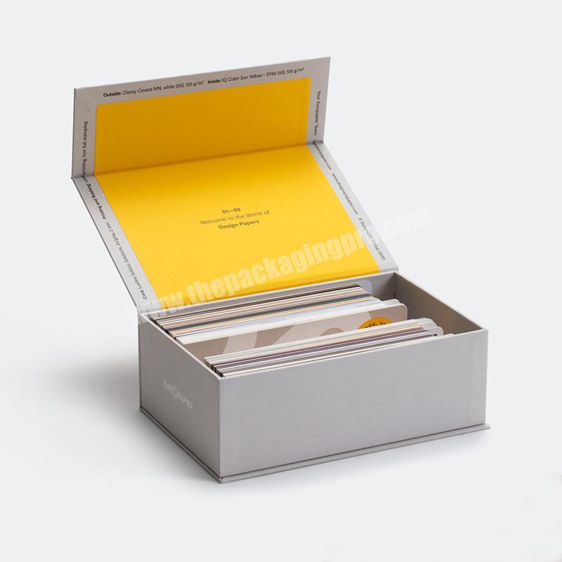 Custom Logo Printing Magnetic Paper Box For Business Trading Card Storage Packaging