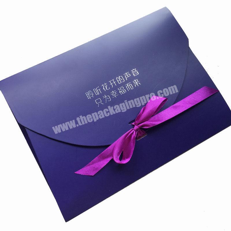 Custom Logo Printing Paper box Factory kraft envelope with button and string closure