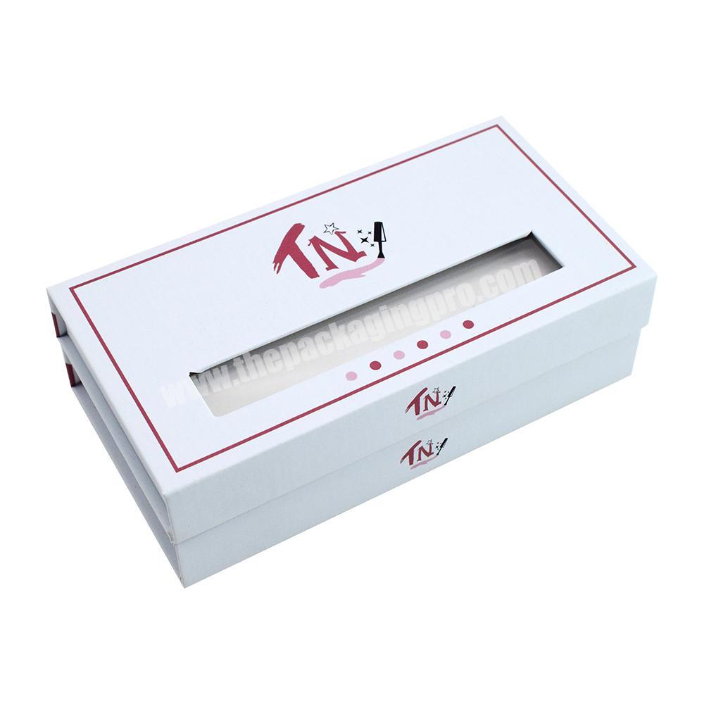 personalize Custom Logo Rigid False Nail Boxes Packaging Press on Nail Packaging Box with Magnetic Closure for Artificial nails with Logo