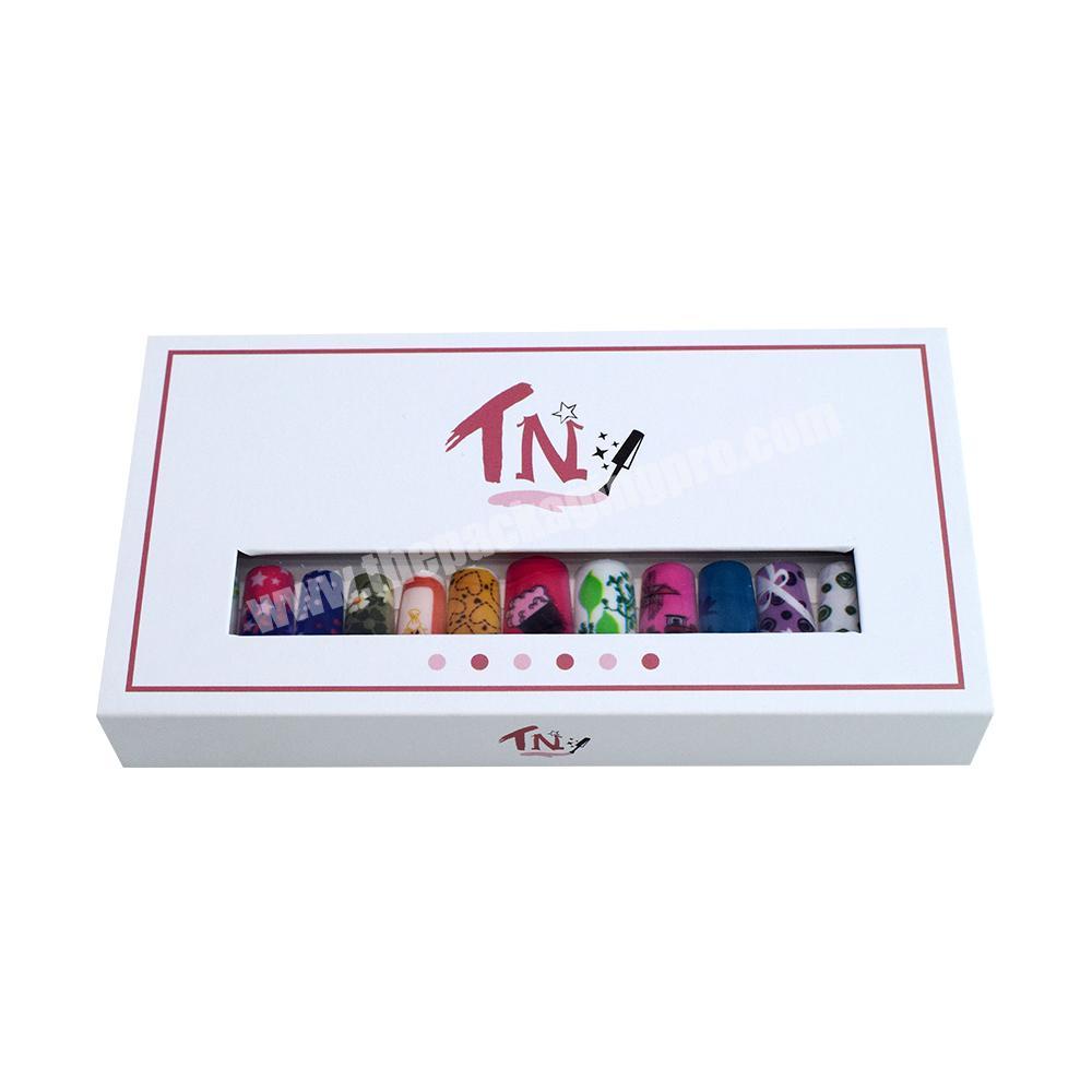 custom Custom Logo Rigid False Nail Boxes Packaging Press on Nail Packaging Box with Magnetic Closure for Artificial nails with Logo 