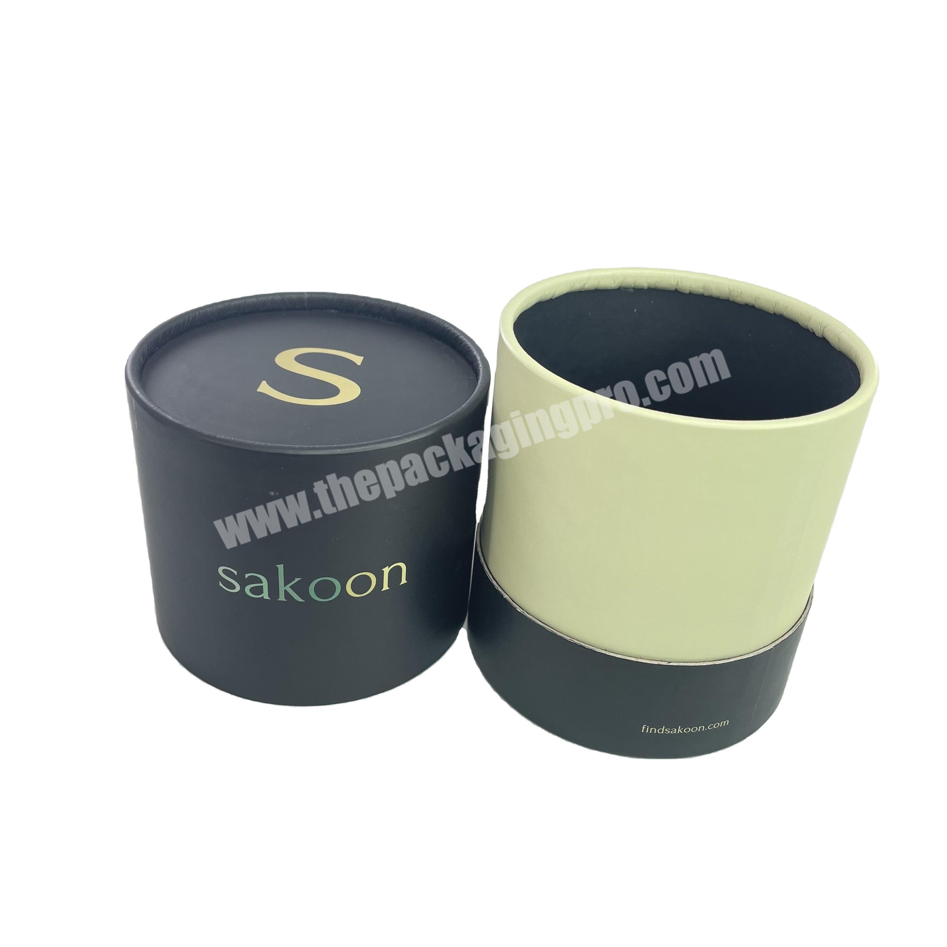 Custom Logo Round Cardboard Box Candle Packaging Gift Paper Tube Packaging