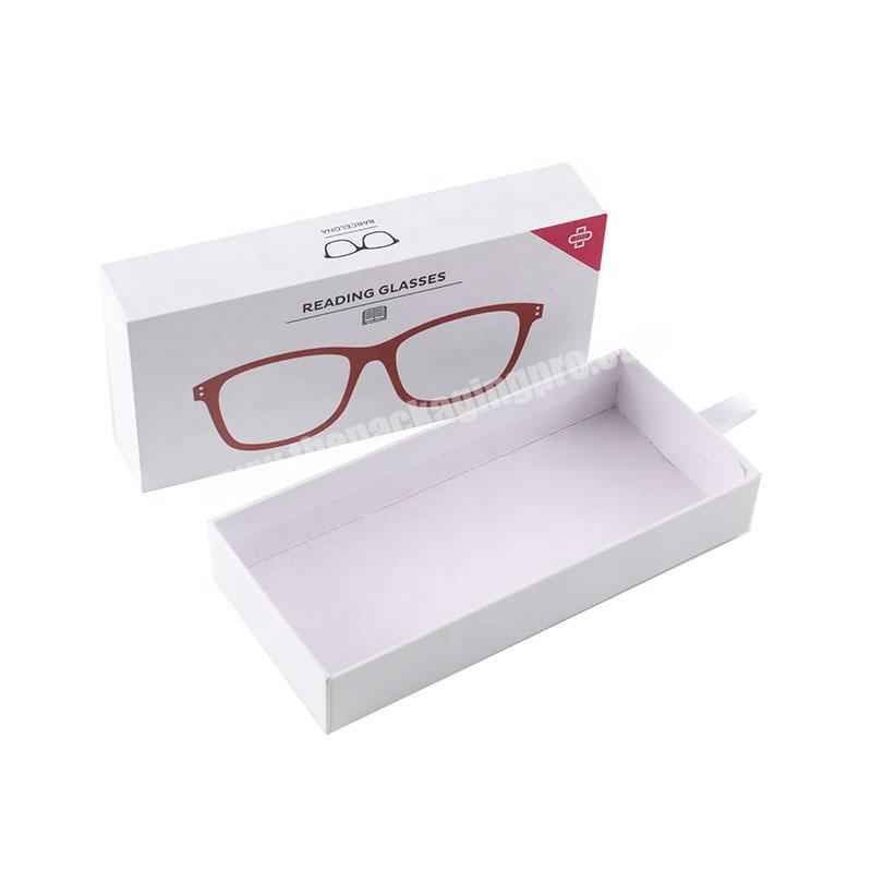 Custom Logo Storage Display Drawer Sunglasses Gift Packaging Cardboard Paper Boxes for Lenses Ophthalmic
