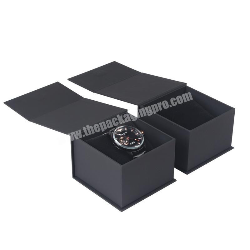 Custom Logo Wholesale Black Cardboard Magnetic Gift Boxes