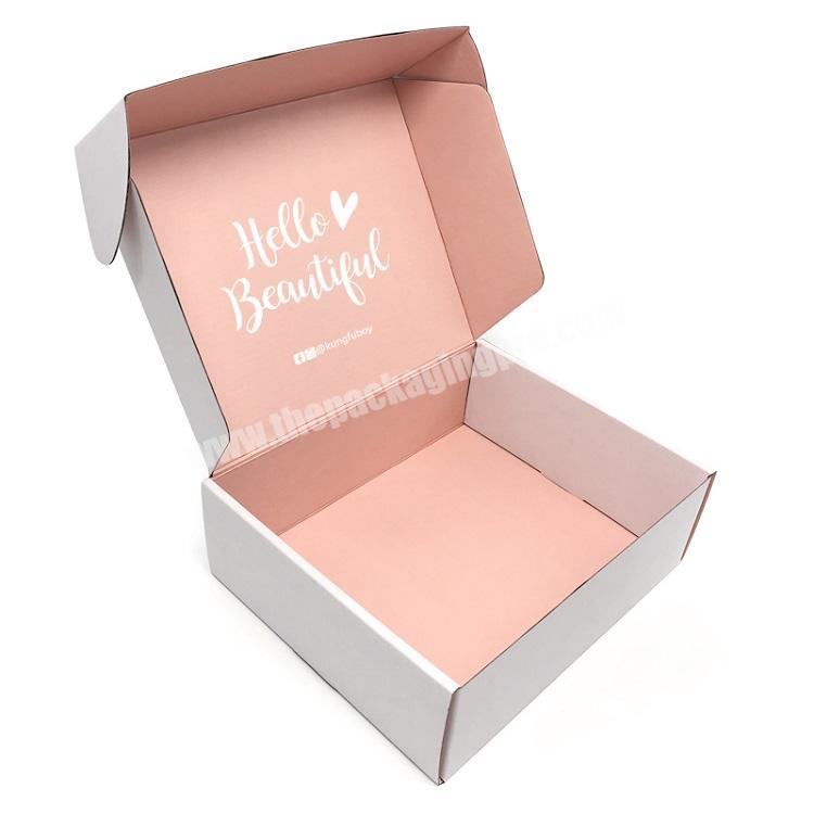 Custom Logo hot sale Pink Mailing Shipping Carton shoe underwear box
