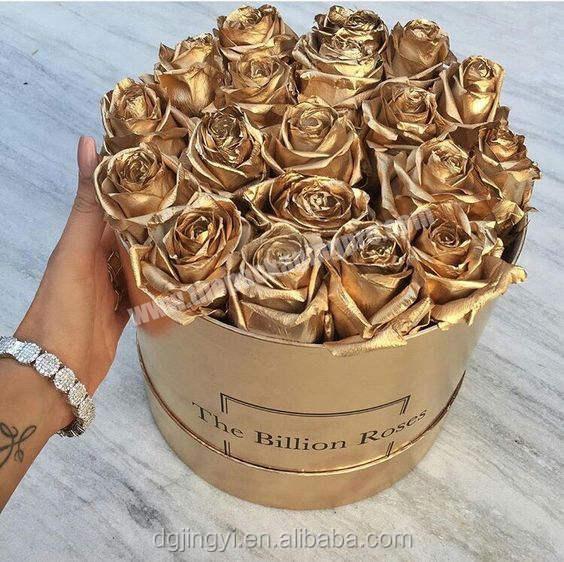 Custom Luxury Large Round Cardboard Flower Hat Packaging Gift Boxes Rose And Chocolate Packaging Boxes With Logo
