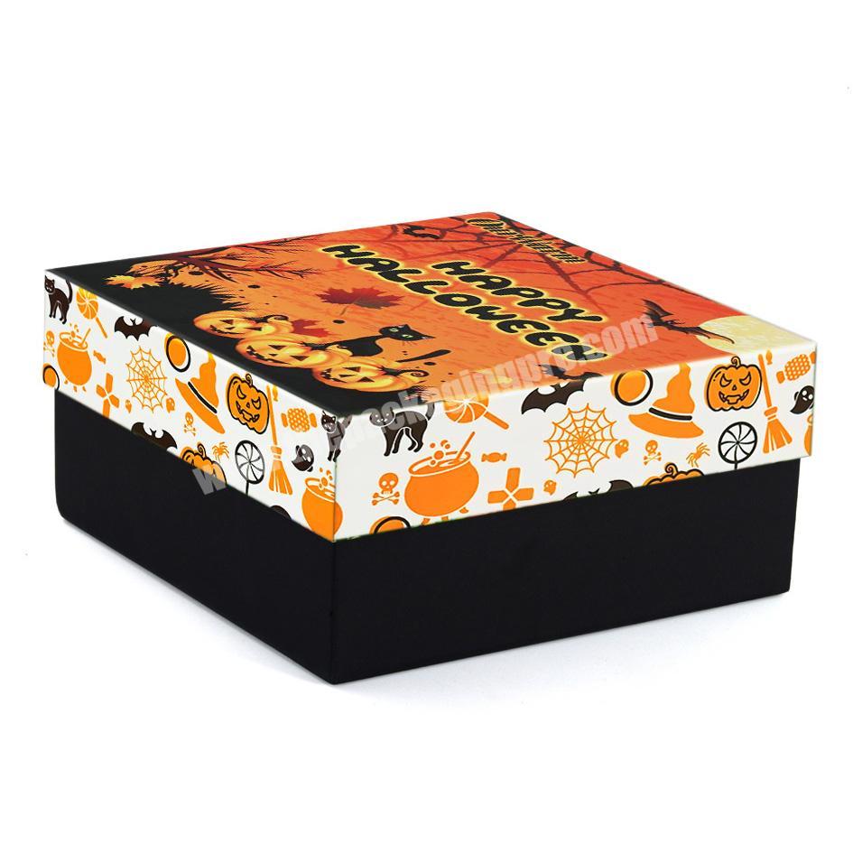 Custom Luxury Paper Cardboard Halloween Candy Treat Shipping Packaging Box Halloween Gift Boxes For Halloween