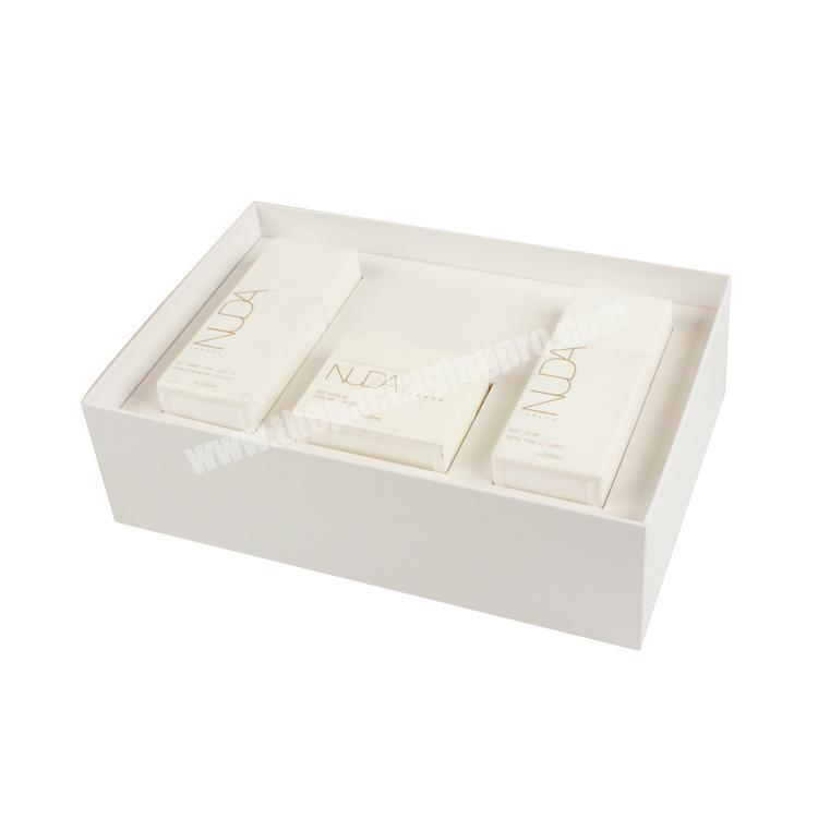 Custom Luxury Retail Logo Printed Cosmetic Gift Set Packaging boxes