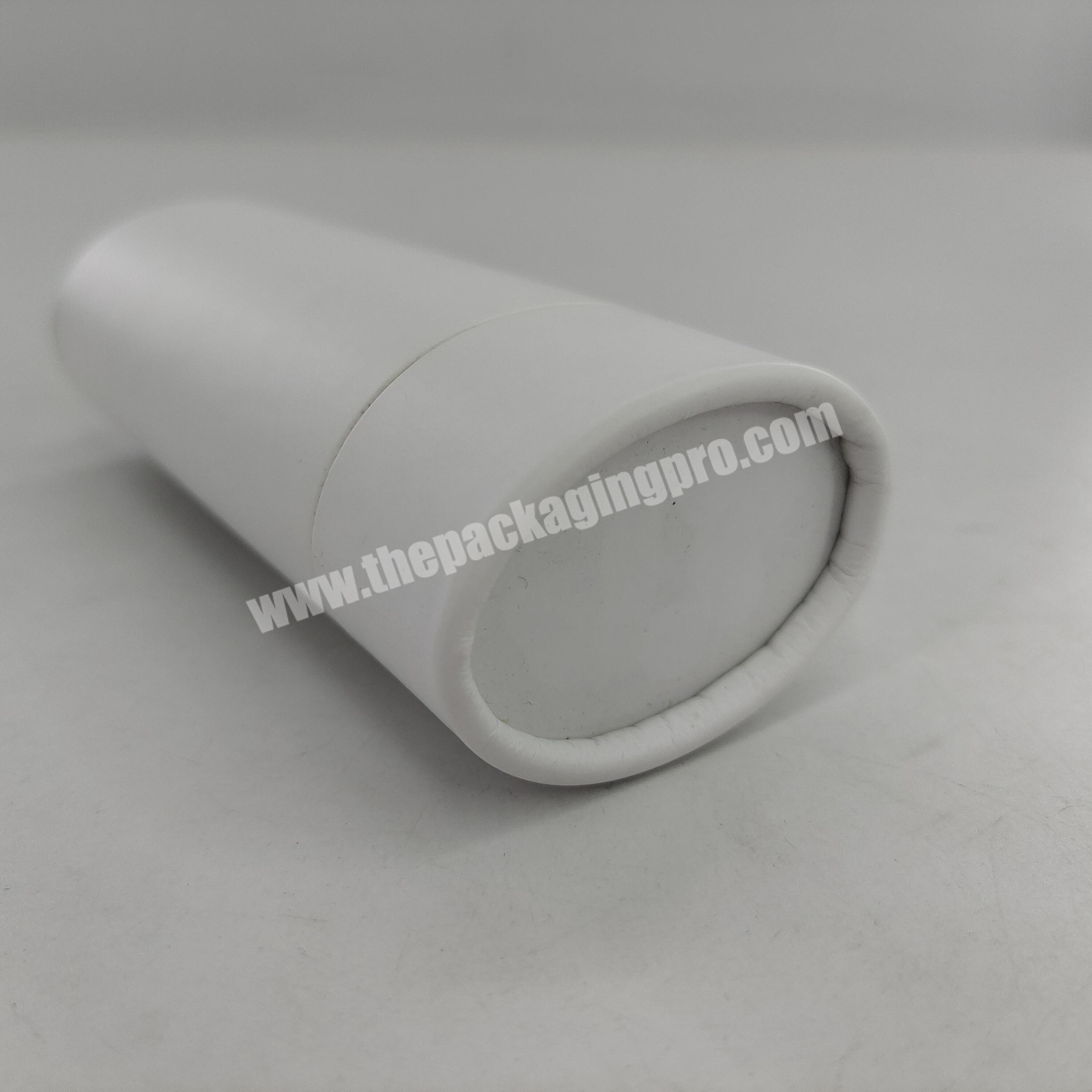 Custom Oval Shape Empty Custom Cylinder Lip Balm Kraft Paper Tubes